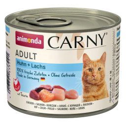 12x200g Adult poulet, saumon Animonda Carny - Pâtée pour chat