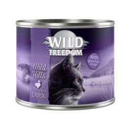 6x200g Adult Wild Hills canard, poulet Wild Freedom - Pâtée pour chat