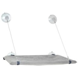 Hamac de fenêtre pour chat Karlie - L51,5 x l31 x H2,5 cm - Gris