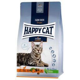 2x1,3kg Happy Cat Culinary Adult canard fermier - Croquettes pour chat