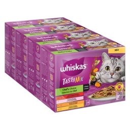 48x85g Multipack Whiskas Tasty Mix Sélection du Chef en sauce - Pâtée pour chat