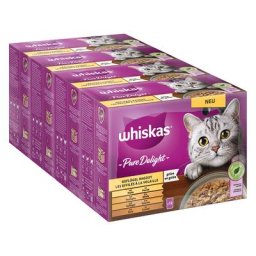 96x85g Jumbopack Whiskas 1+ Marmiton Sélection de volaille en gelée - Pâtée pour chat