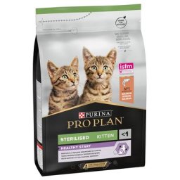 Croquettes PURINA PRO PLAN 3 kg pour chat : 10 % de remise ! - Sterilised Kitten riche en saumon