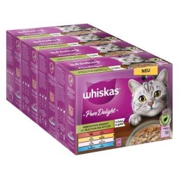 96x85g Jumbopack Whiskas 1+ Marmiton Sélection mixte en gelée - Pâtée pour chat