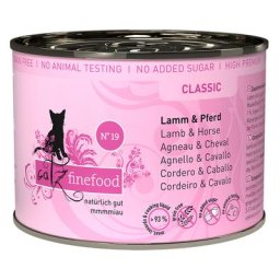 Boîtes catz finefood 20 x 200 g pour chat + 4 boîtes offertes ! - agneau, cheval