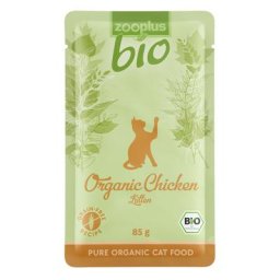 6x85g zooplus Bio Poulet bio - Pâtée pour chat
