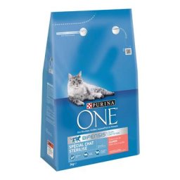 3kg Chat Stérilisé saumon PURINA ONE - Croquettes pour chat