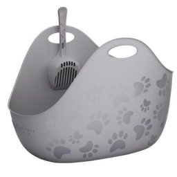 Bac à litière LitterLocker® LitterBox gris - pour chat