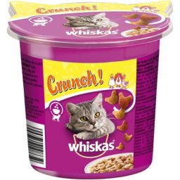 5x100g Whiskas Crunch poulet, dinde, canard - Friandises pour chat