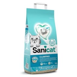 2x10L Litière agglomérante Sanicat savon de Marseille - pour chat