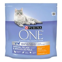 4x1,5kg Pelage & Boules de Poils PURINA ONE - Croquettes pour chat
