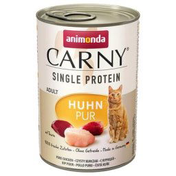 6x400g Single Protein Adult pur poulet Animonda Carny - Pâtée pour chat