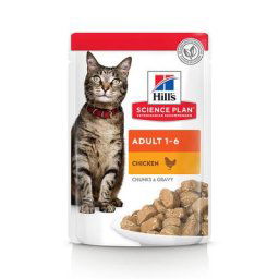 12x85g Adult 1-6 Optimal Care poulet Hill's Science Plan - Nourriture pour Chat