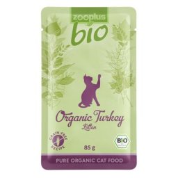6x85g zooplus Bio Dinde bio - Pâtée pour chat