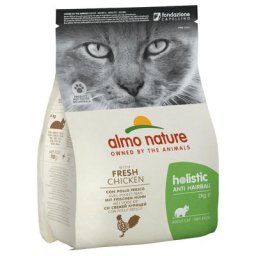 3x2kg Anti Hairball poulet, riz Almo Nature Holistic - Croquettes pour chat