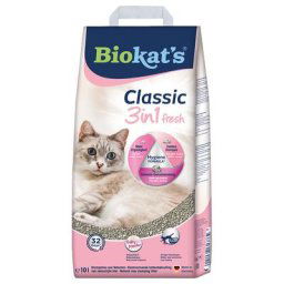8L Classic 3in1, senteur talc Biokat's - Litière pour chat + 2L offerts!