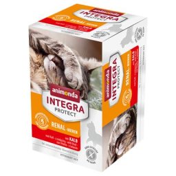 Animonda Integra Protect Insuffisance rénale 6 x 100 g pour chat - veau