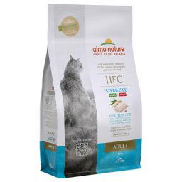 1,2kg Almo Nature HFC Adult Sterilised cabillaud - Croquettes pour chat