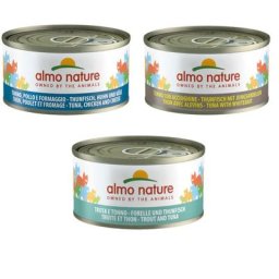 6x70g Legend Thon et sardines/truite/poulet et fromage Almo Nature chat - Boîtes pour chat