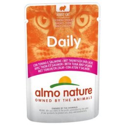 24x70g thon / saumon Almo Nature Daily Menu - Nourriture pour Chat
