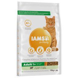 2x10kg Iams Adult agneau - Croquettes pour chat