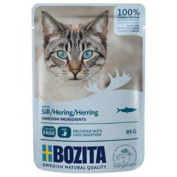 24x85g Bozita Bouchées en sauce hareng - Sachet pour chat
