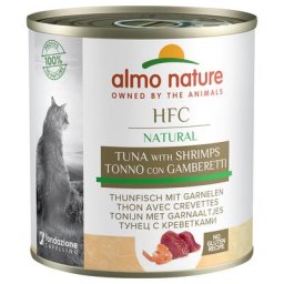 24x280g Natural thon, crevettes Almo Nature Classic - Pâtée pour chat