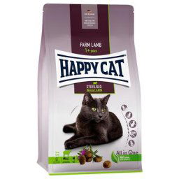 Lot Happy Cat pour chat 2 x 10 / 4 / 1,3 kg - Sterilised Adult agneau des pâturages (2 x 10 kg)