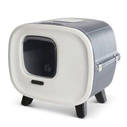 Maison de toilette Mira Savic, anthracite/ blanc - pour chat