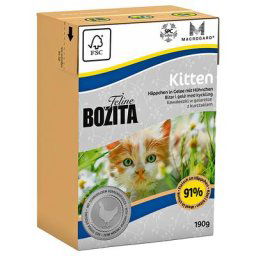 6x190g Bozita Bouchées en gelée Kitten - Pâtée pour chaton