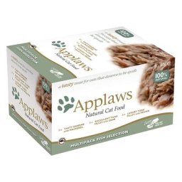 8x60g Cat Pots sélection au poisson Applaws - Nourriture pour Chat