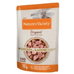 48x70g Nature's Variety Original Paté No Grain, poulet, oie - Pâtée pour chat