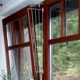 Grille de protection pour fenêtre pour chat blanche - Fixation sur le côté