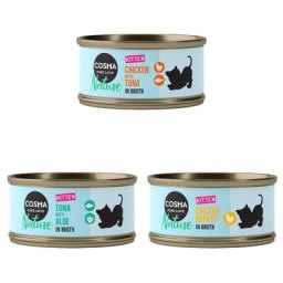 6x70g Cosma Nature Kitten (3 variétés) - Pâtée pour chat