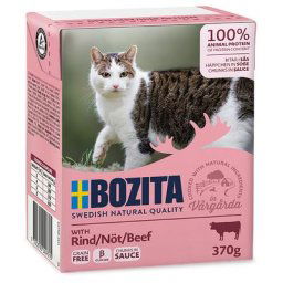 48x370g Bouchées en sauce bœuf Bozita - Nourriture pour Chat
