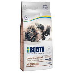 2x10kg Bozita Indoor & Sterilised sans céréales renne - Croquettes pour chat