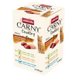 6x100g Animonda Carny Country Adult Multipack Heimat-Vielfalt (3 Sorten) Katzenfutter nass
