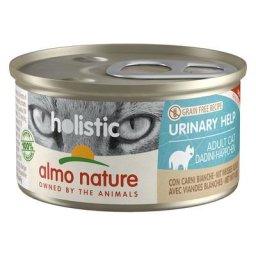 12x85g Specialised Nutrition Urinary Help viandes blanches Almo Nature Holistic - Pâtée pour chat