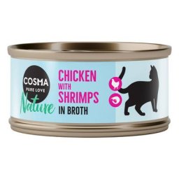 6x70g Cosma Nature thon du Pacifique - Pâtée pour chat