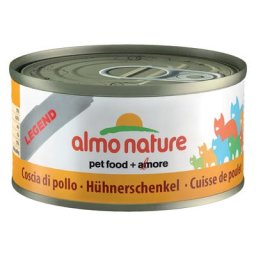 Offre exceptionnelle Almo Nature 24 x 70 g & Cosma Nature 6 x 70 g pour chat - cuisse de poulet + lot mixte Cosma Nature