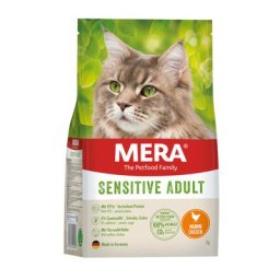 Paquet économique 2x2kg MERA Cats Sensitive poulet nourriture pour chat sèche