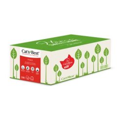 Litière Cat's Best Original avec niche pour chat - 10 L (environ 4,3 kg) + niche pour chat