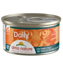 48x85g mousse au thon & poulet Almo Nature Daily Menu - Sachet pour chat
