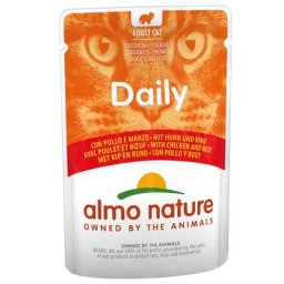 12x70g poulet / bœuf Almo Nature Daily Menu - Nourriture pour Chat