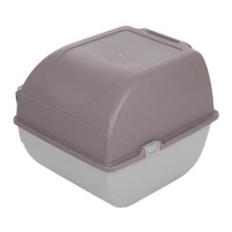 Roll'n clean Omega Paw Maison de toilette auto-nettoyante - Couleur taupe/gris