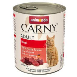 6x800g Adult pur bœuf Animonda Carny - Pâtée pour chat