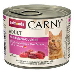12x200g Adult cocktail de viandes Animonda Carny - Pâtée pour chat