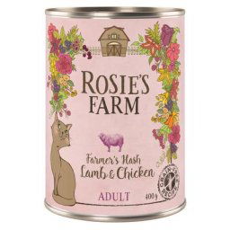 6x400g Adult agneau, poulet Rosie's Farm - Pâtée pour chat