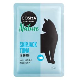 12x50g Cosma Nature thon Skipjack - Pâtée pour chat