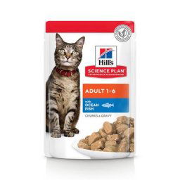 12x85g Adult 1-6 Optimal Care poisson de mer Hill's Science Plan - Nourriture pour Chat